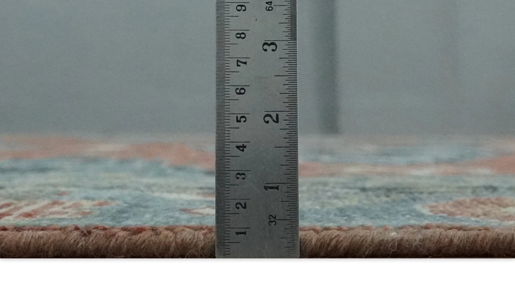 Custom Made Rust and Gray Traditional Hand knotted Multi Size wool Area Rug - The Rug Decor