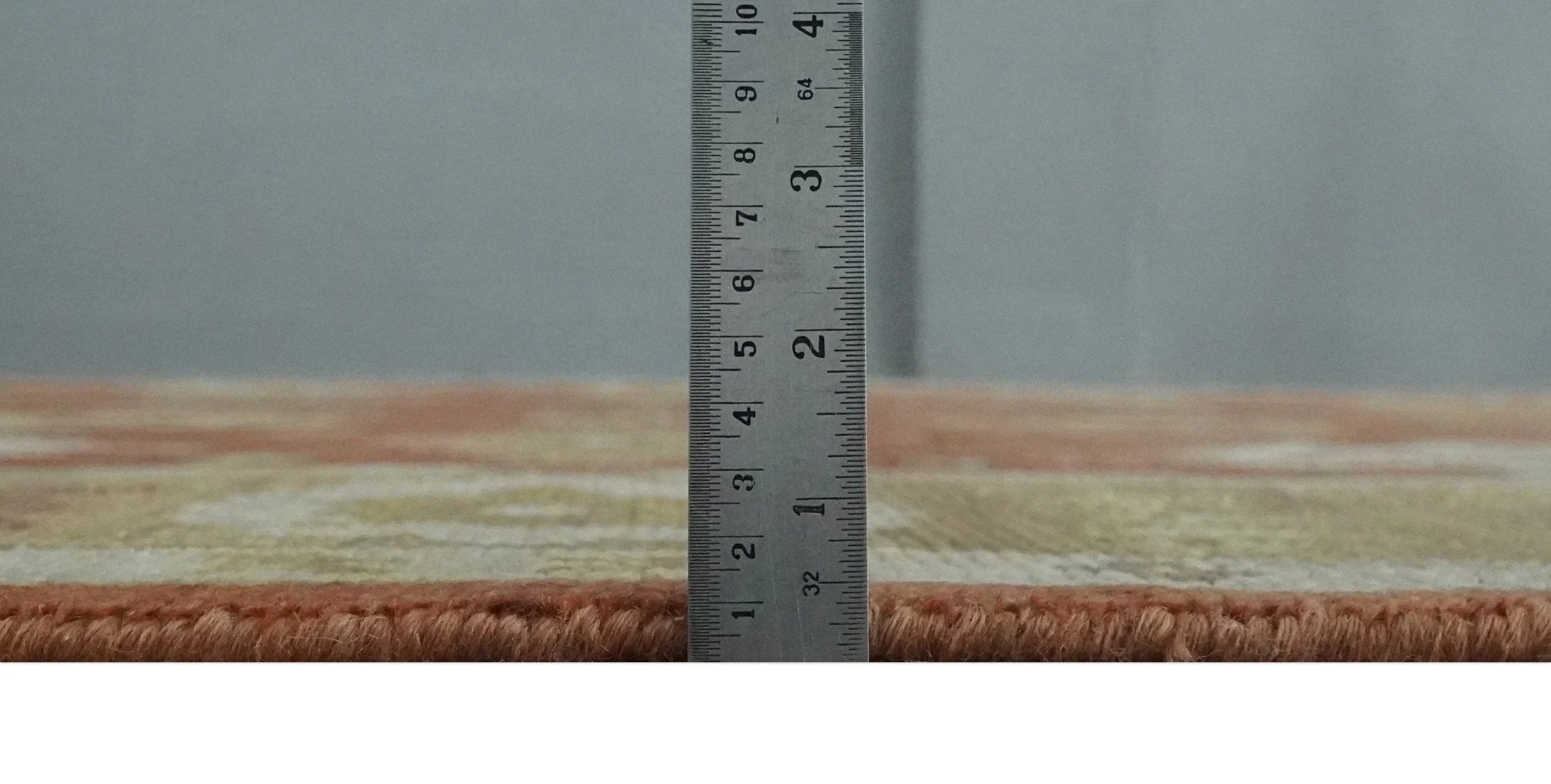 Custom Made Rust, Ivory and Beige Hand Knotted Traditional Oushak Multi Size Wool Area Rug - The Rug Decor