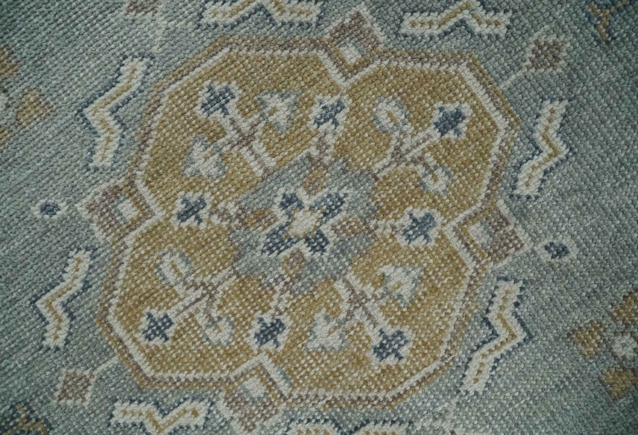 Custom Made Silver, Beige and Charcoal Traditional Hand knotted Mamluk design wool Area Rug - The Rug Decor