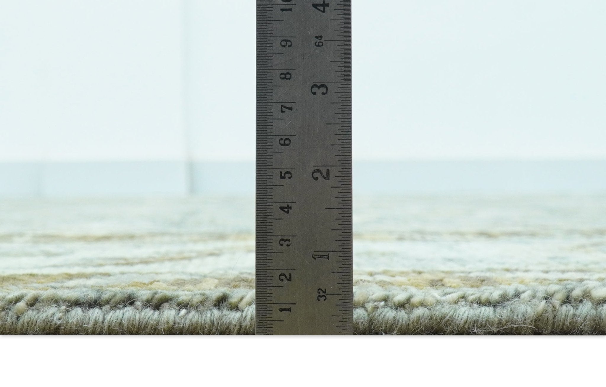 Custom Made Silver Traditional Heriz Design Hand Knotted wool area rug - The Rug Decor