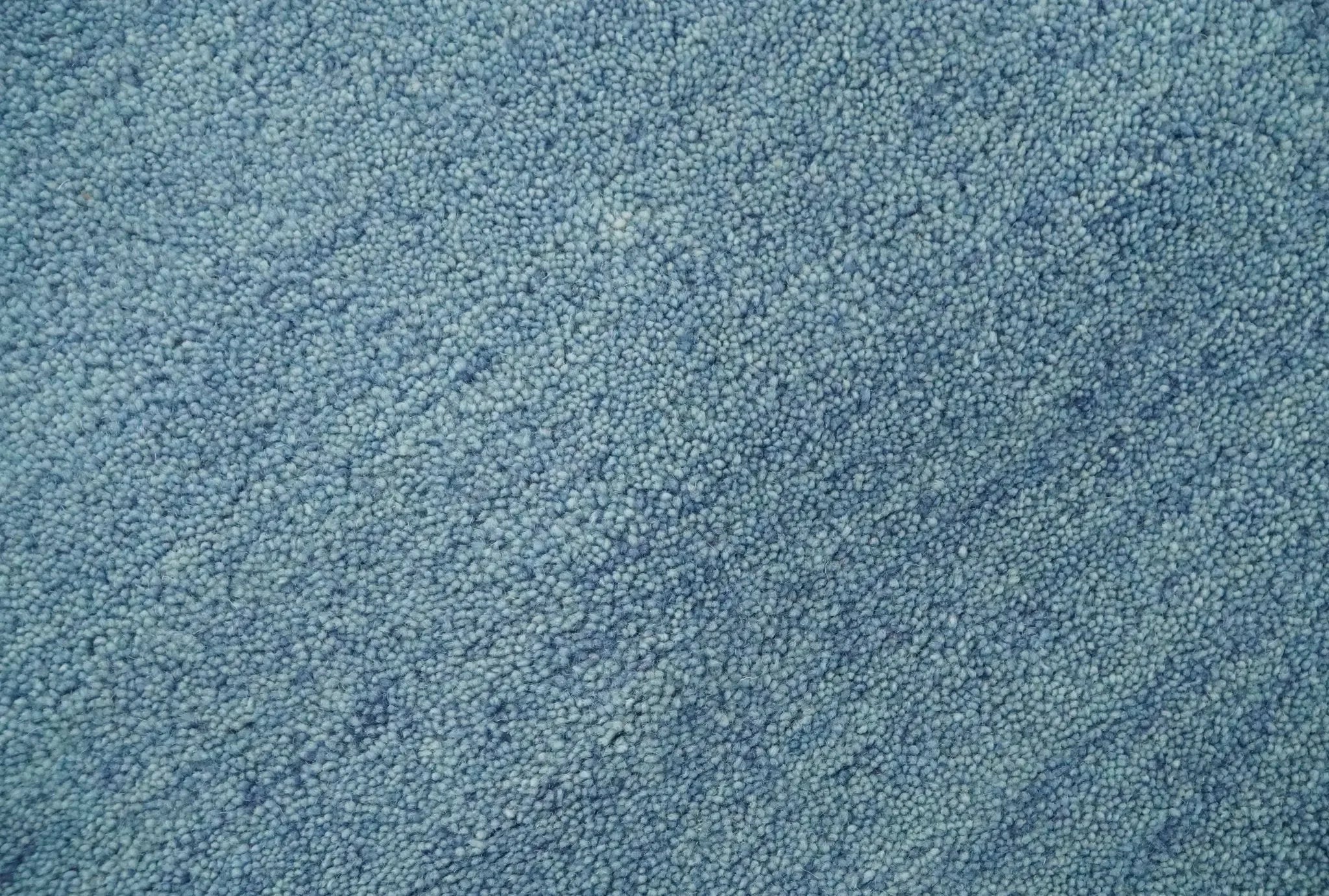 Custom Made Solid Plane Light Blue Woolen Hand Tufted wool area Rug - The Mayfair Hall