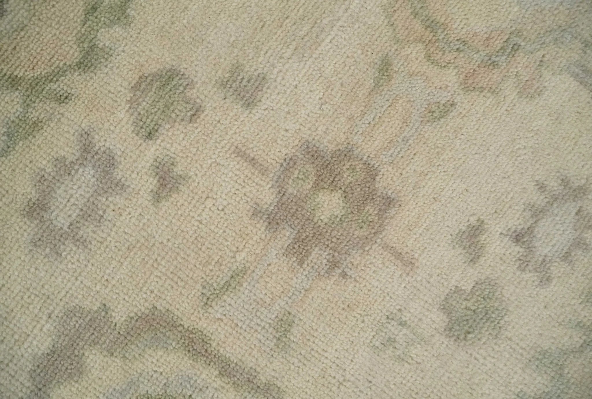 Custom Made Traditional Camel and Silver Antique Style Oushak Hand knotted Wool Area Rug - The Rug Decor