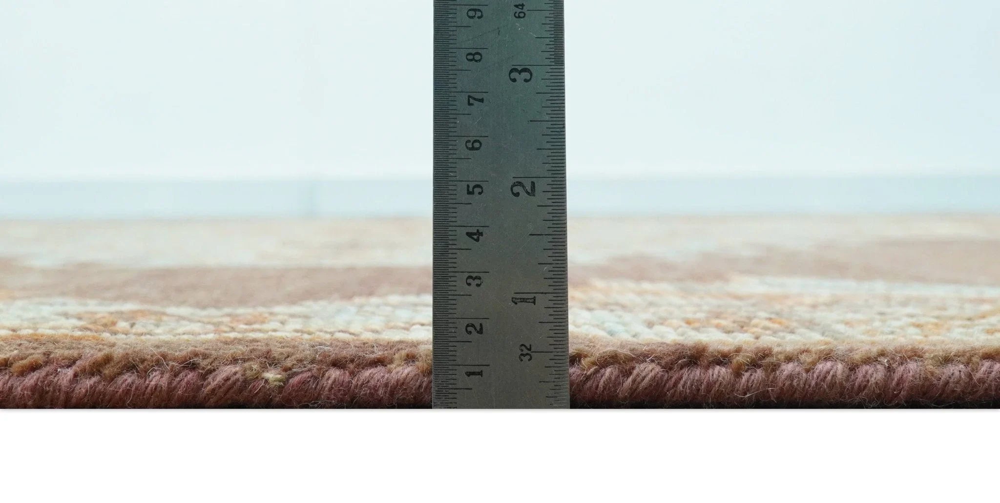 Custom Made Traditional Heriz Brown, Beige and Rust Hand Knotted wool area rug - The Rug Decor