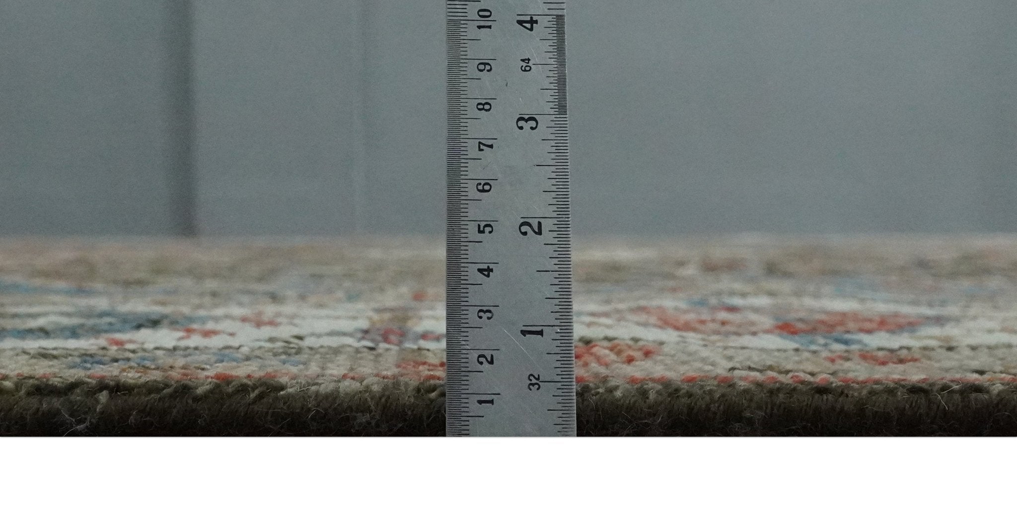 Custom made Traditional Vintage Style Green, Rust and Ivory Turkish design wool Area Rug - The Rug Decor