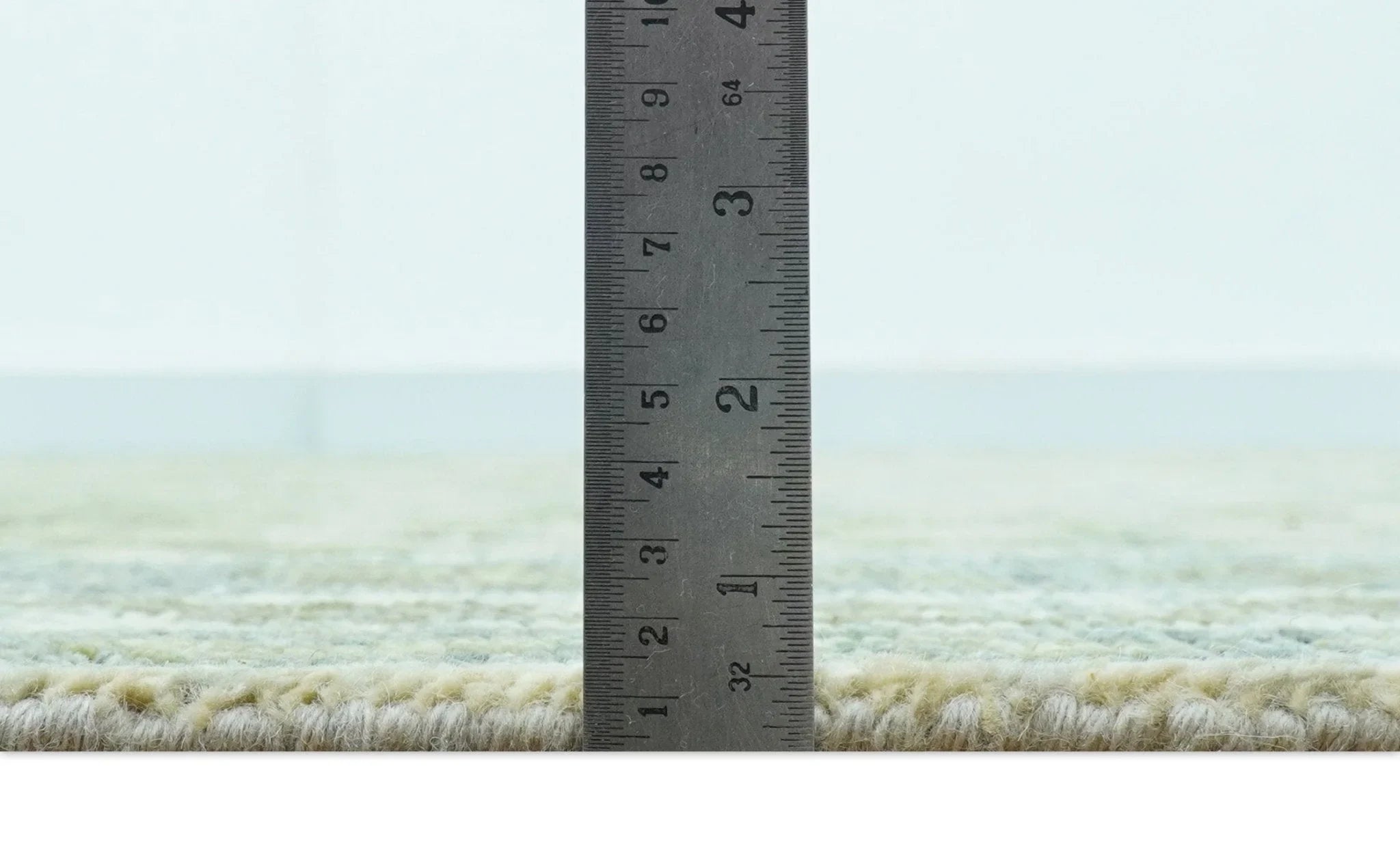 Custom Made Transitional Beige, Green and Blue Hand Knotted wool area rug - The Rug Decor