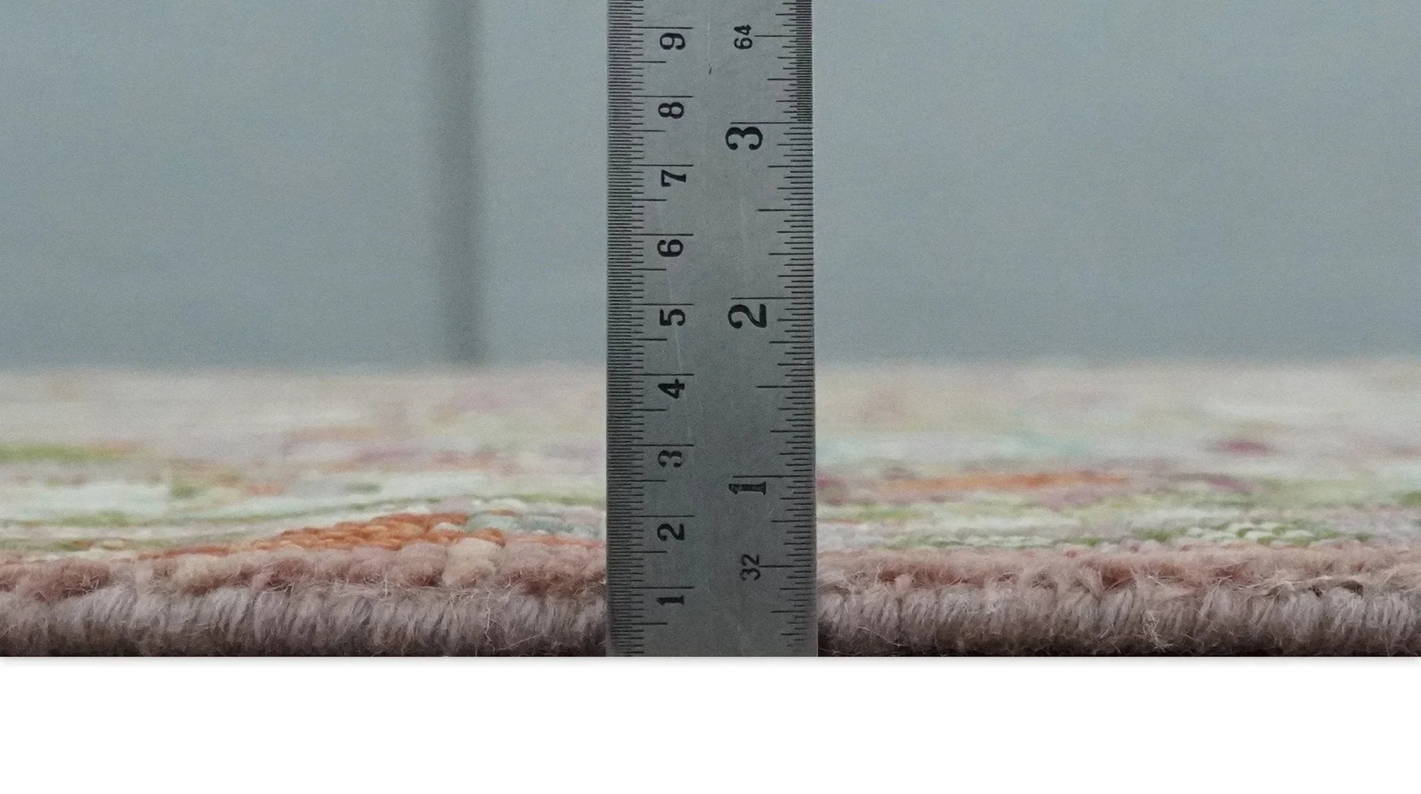 Custom Made Transitional Pink, Green and Ivory Turkish Design wool Area Rug - The Rug Decor