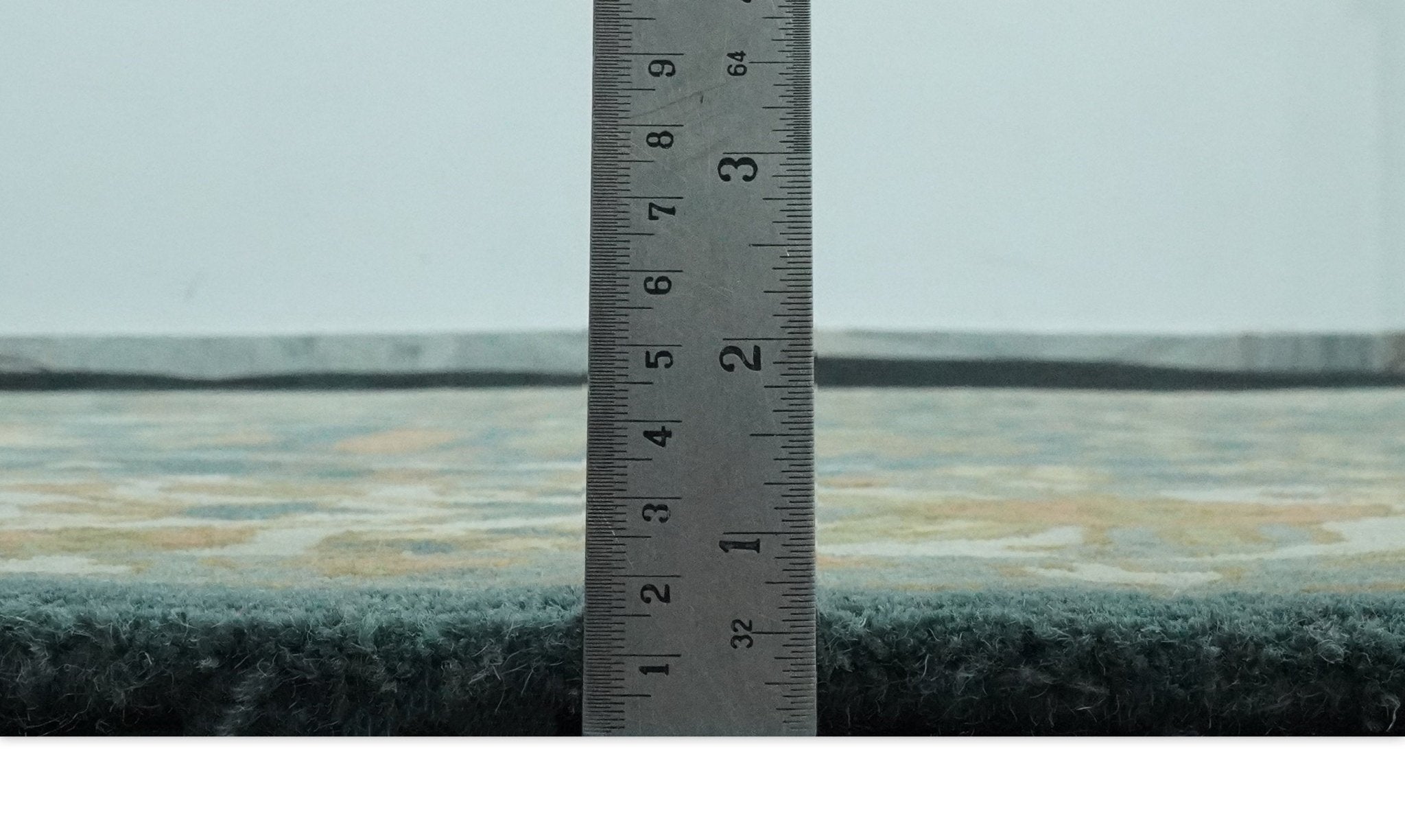 Custom Made Tree of life Traditional Teal, Silver, Green and Dark Peach wool Rug - The Rug Decor