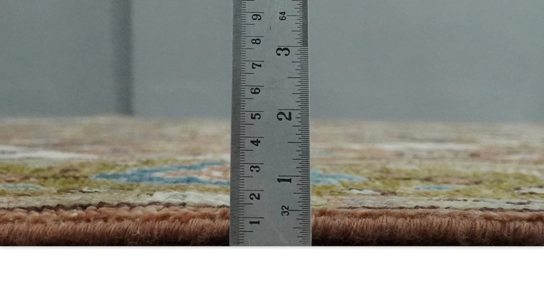 Custom Made Vintage Style Olive, Rust, and Ivory Hand knotted Traditional wool Area Rug