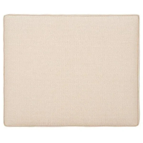 Aikan Woven Wood Ottoman in Natural and Beige - The Mayfair Hall
