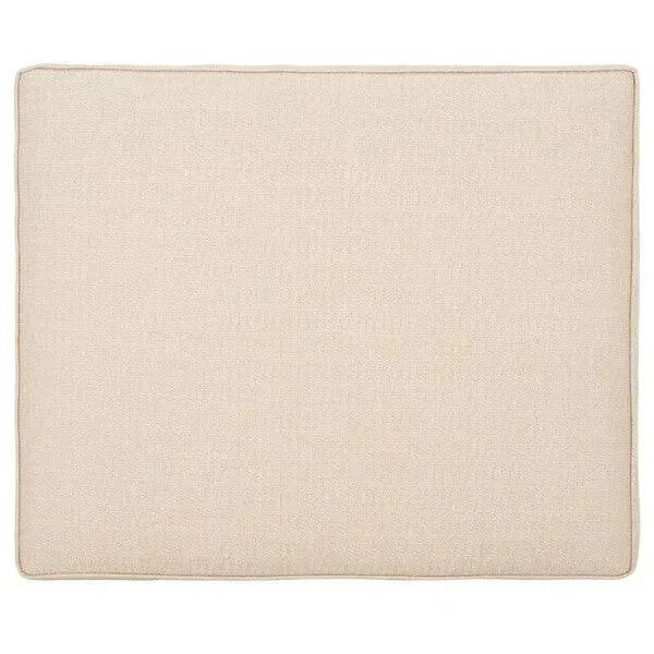 Aikan Woven Wood Ottoman in Natural and Beige - The Mayfair Hall