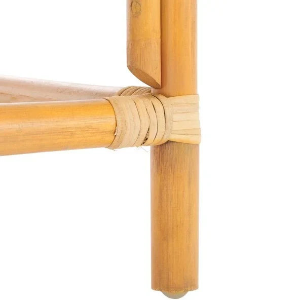 Elexa Banana Weaving Bench in Natural - The Mayfair Hall