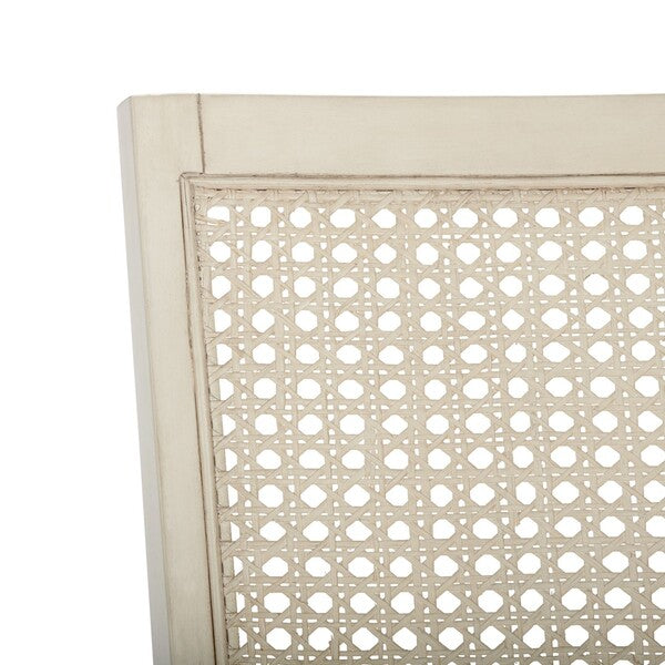 Margo Dining Chair in Whitewashed with Beige Cushion