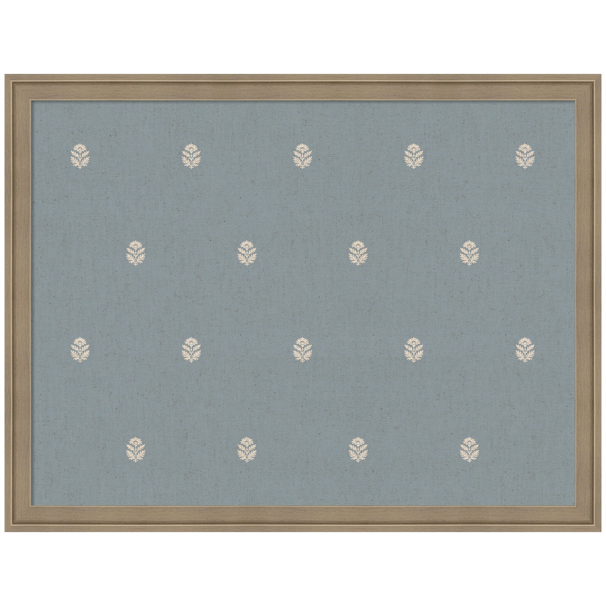 Pinboard Blue Botanical Block Print