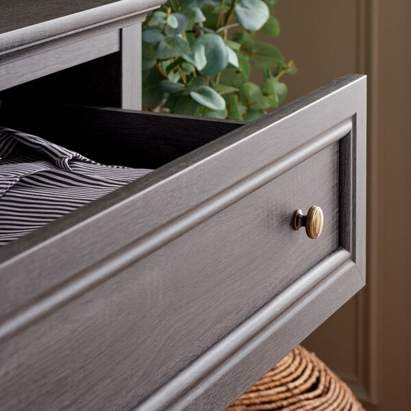 Sondra 6 Drawer Dresser in Distressed Black