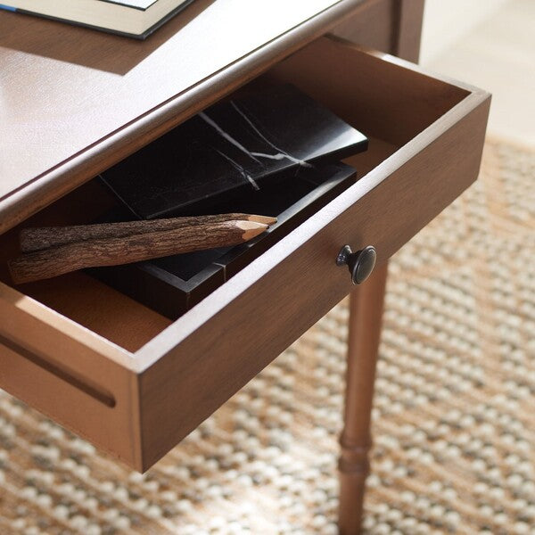 Arina 1 Drawer Desk in Brown