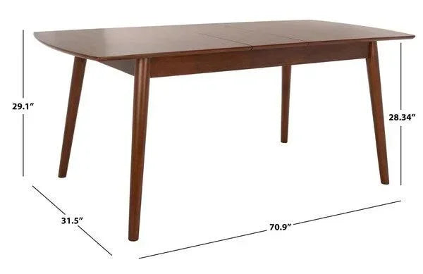 Kay Wood Dining Table in Walnut - The Mayfair Hall