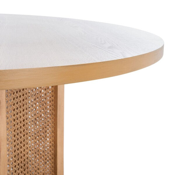 Danez Cane Dining Table in Natural