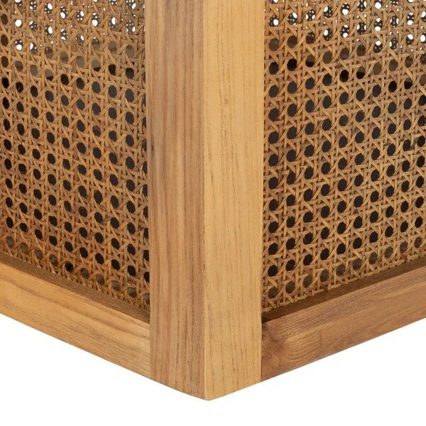 Danez Cane Dining Table in Natural