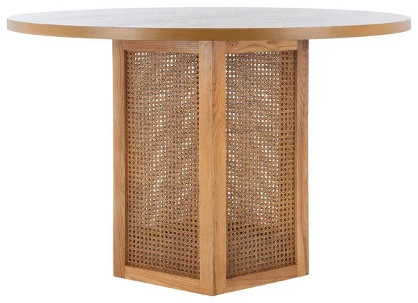 Danez Cane Dining Table in Natural