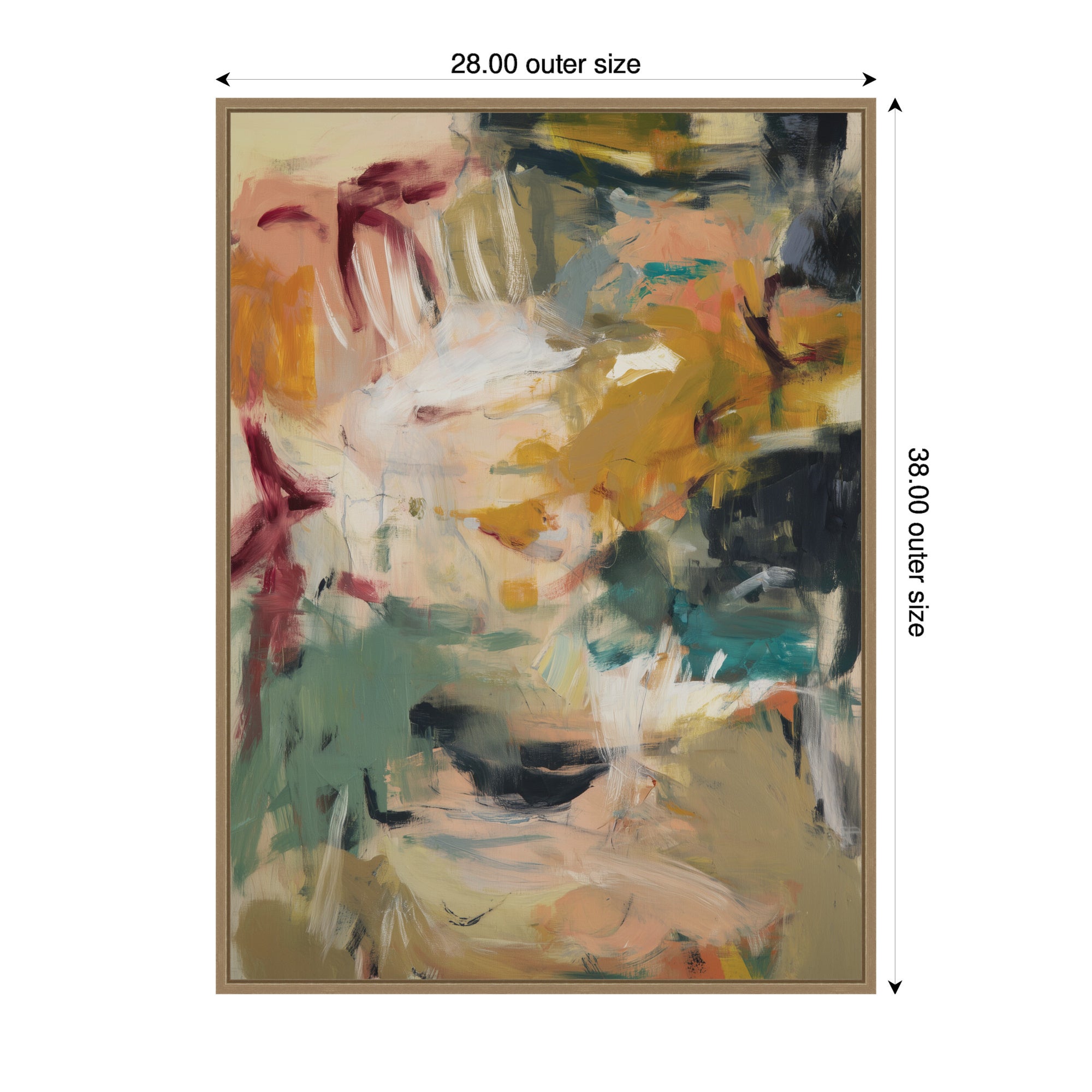 Painted Storm No. 2 by Amy Lighthall Framed Canvas Wall Art Print