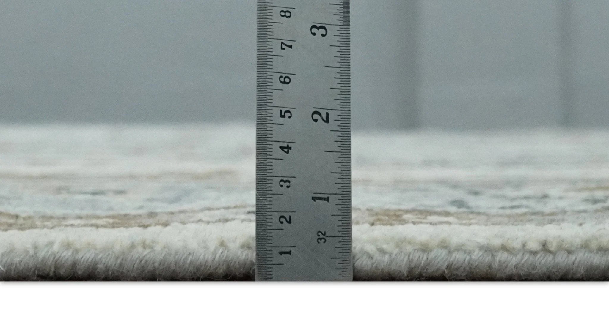 Earthy Neutral Custom Made Ivory, Beige and Silver Traditional Hand Knotted Wool Area Rug - The Rug Decor