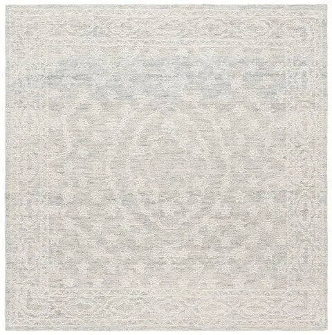 Ebony Wool Rug in Ivory and Light Blue - The Mayfair Hall