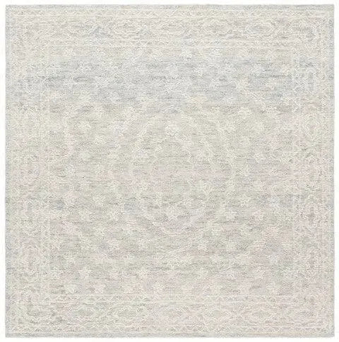 Ebony Wool Rug in Ivory and Light Blue - The Mayfair Hall