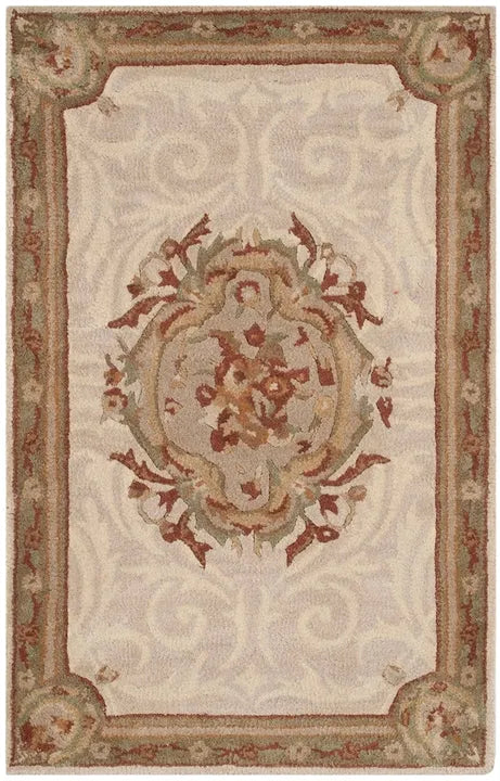 Empire Wool Rug in Ivory and Light Gray - The Mayfair Hall