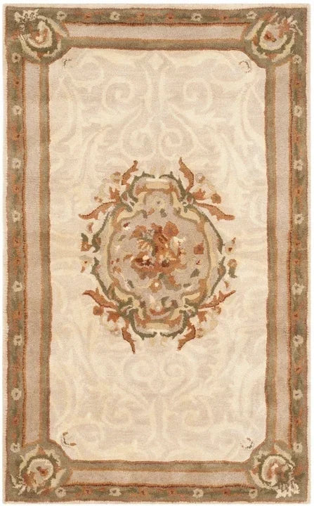 Empire Wool Rug in Ivory and Light Gray - The Mayfair Hall