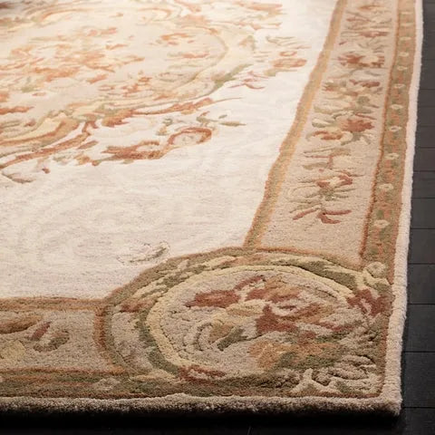 Empire Wool Rug in Ivory and Light Gray - The Mayfair Hall