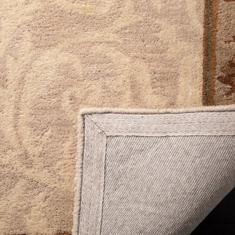 Empire Wool Rug in Ivory and Light Gray