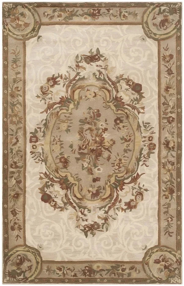 Empire Wool Rug in Ivory and Light Gray - The Mayfair Hall
