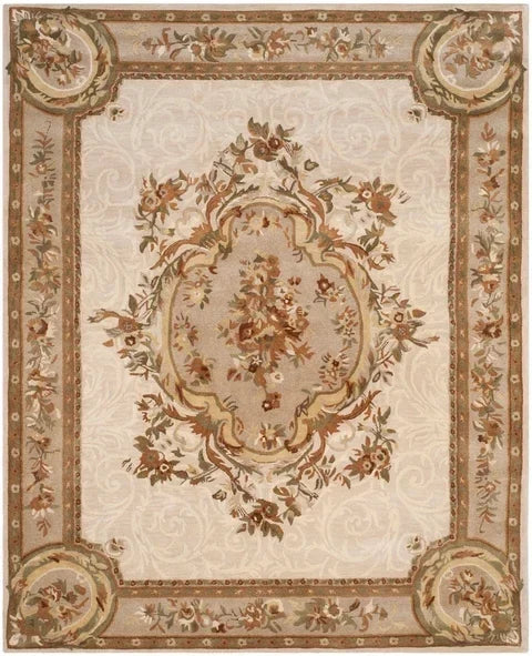 Empire Wool Rug in Ivory and Light Gray - The Mayfair Hall