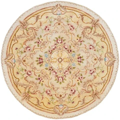 Empire Wool Rug in Beige and Light Gold - The Mayfair Hall