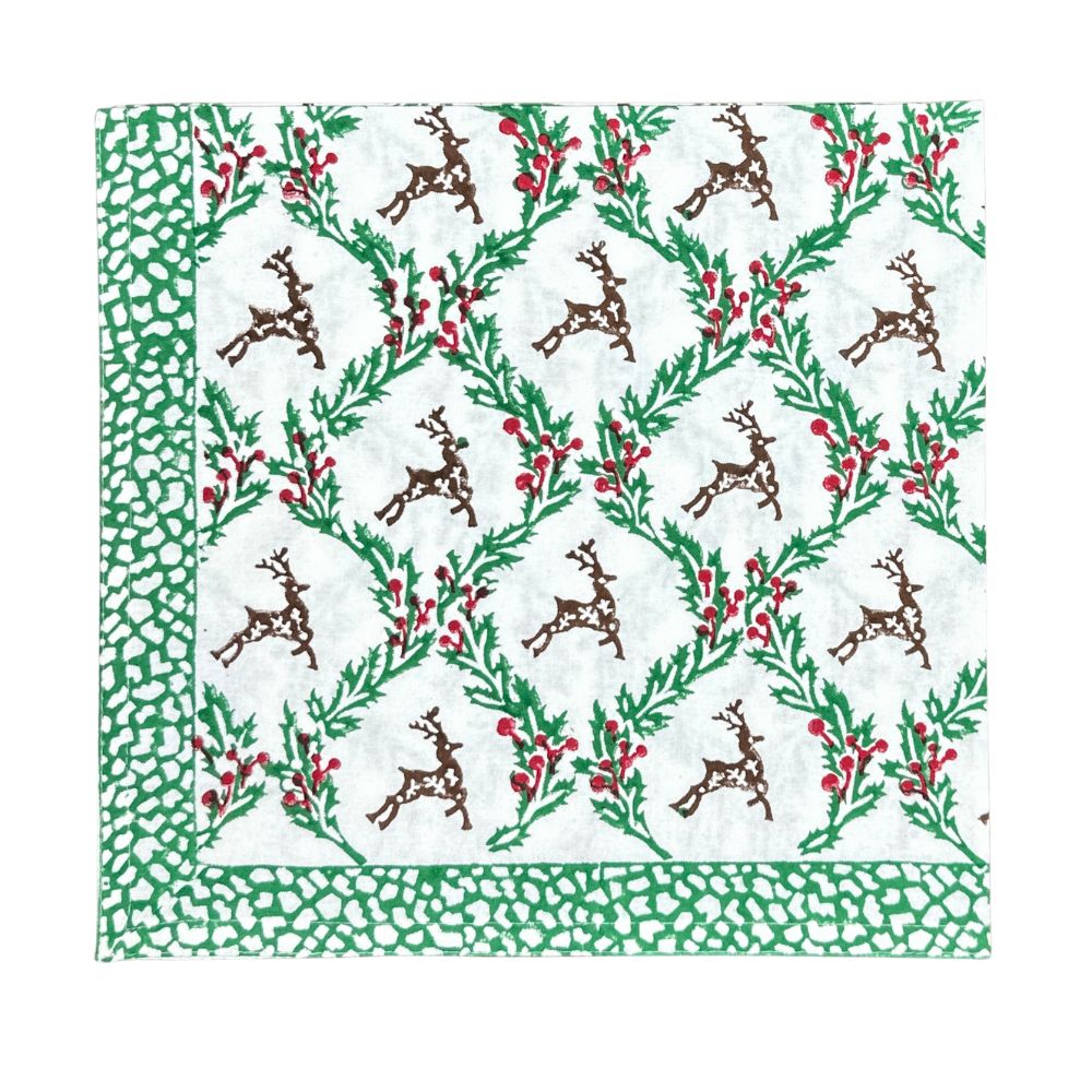 Enchanted Christmas Reindeer - Napkin (Set of 4)