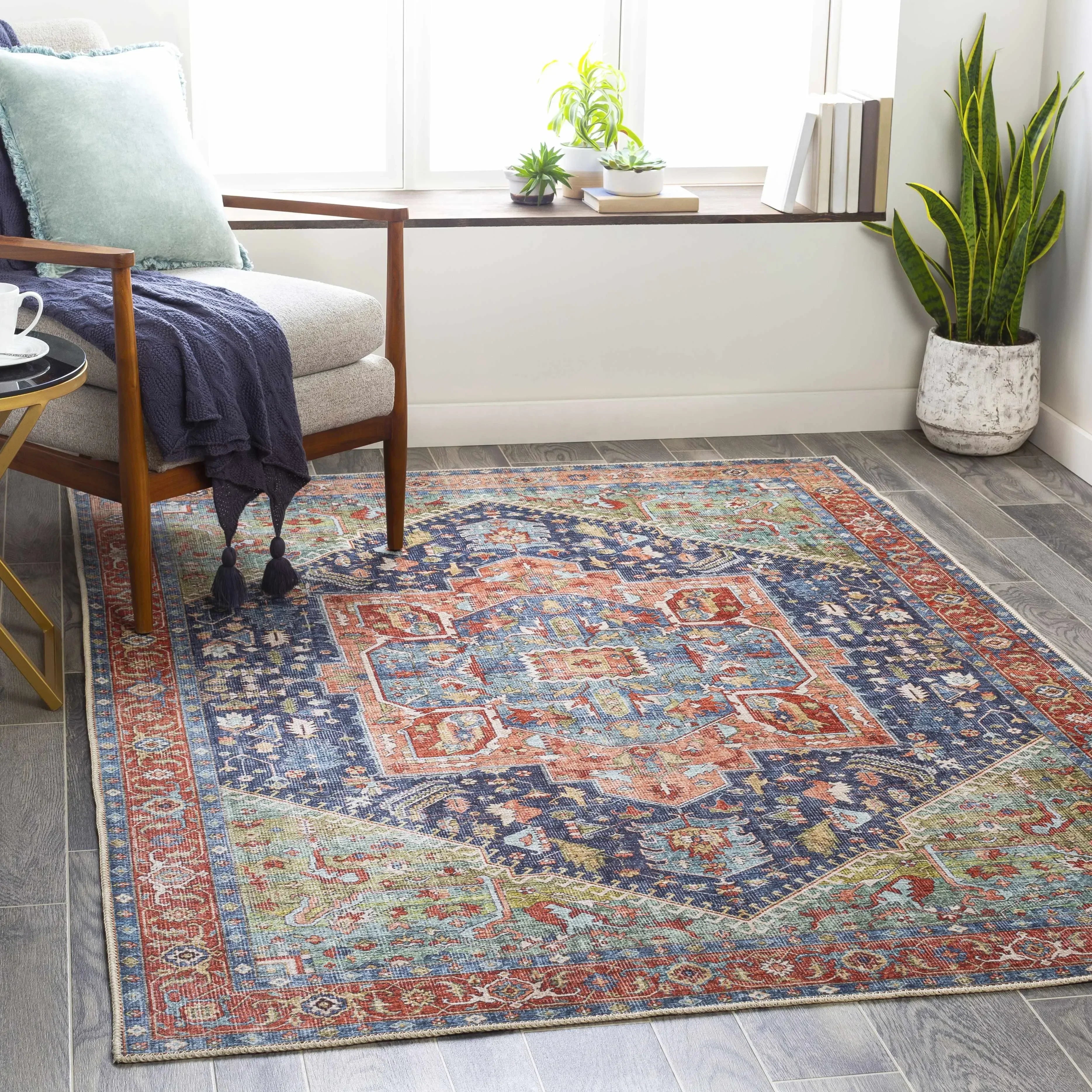 Exira Washable Area Rug - Clearance - The Mayfair Hall