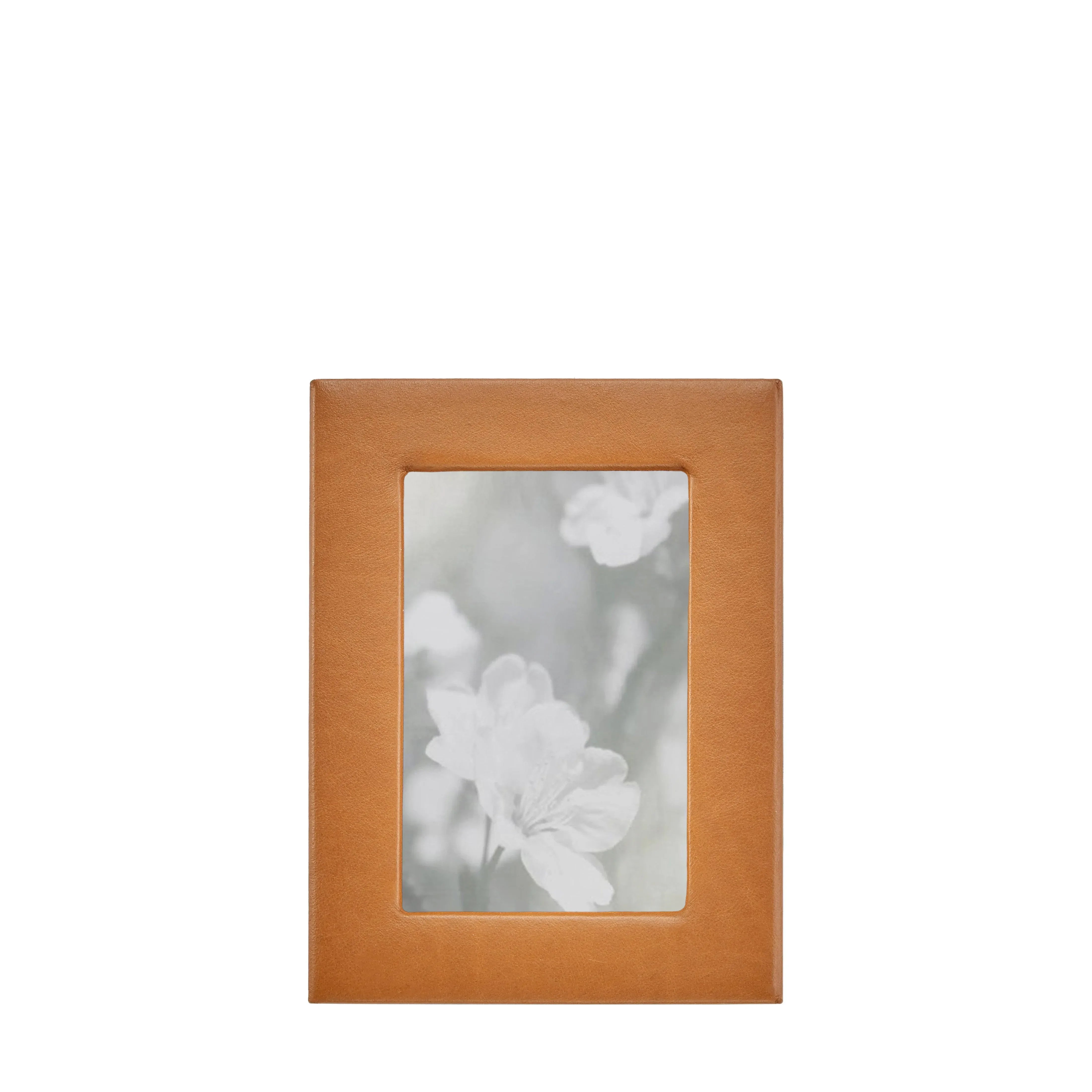 Traditional Full-grain Leather Frame in Tan - The Mayfair Hall