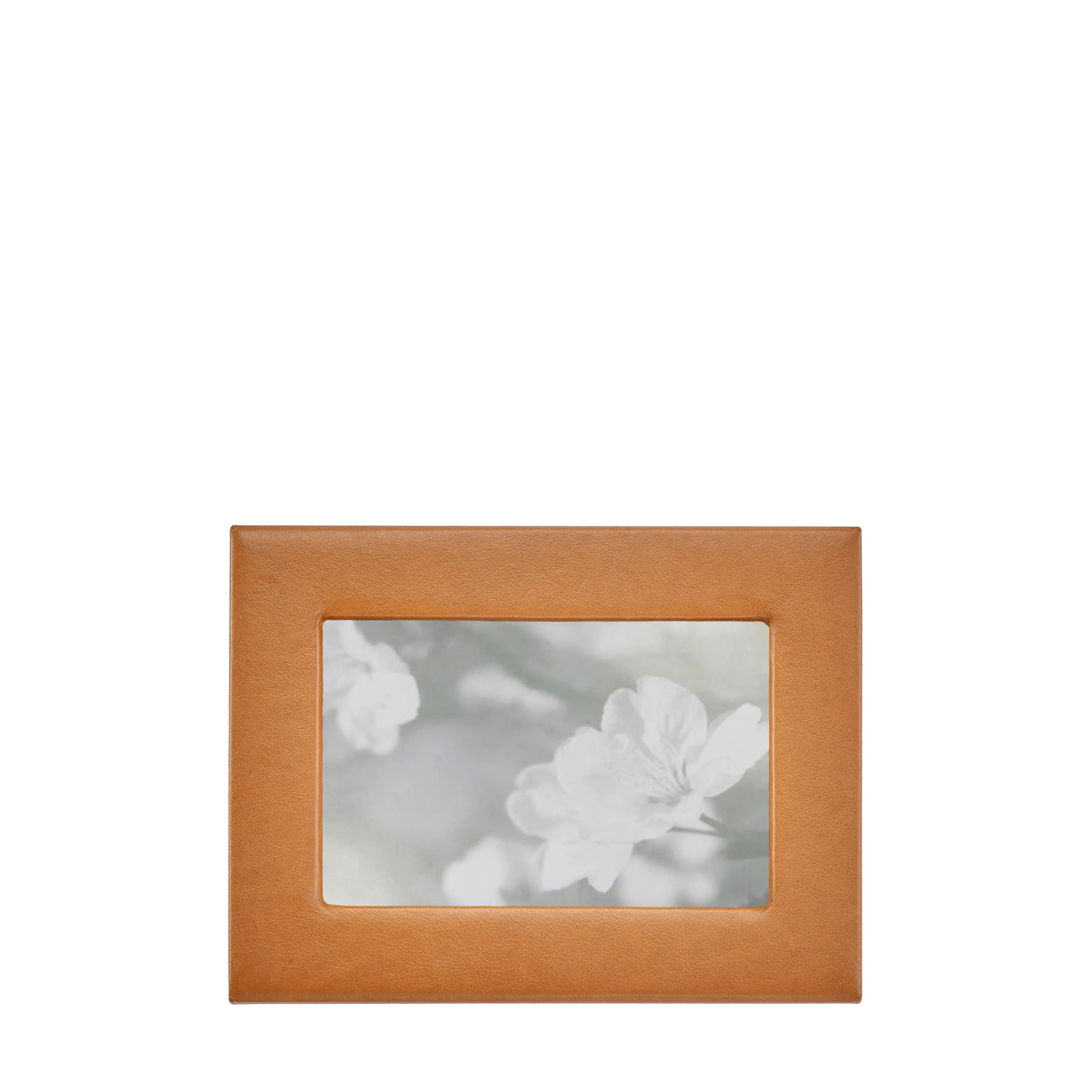 Traditional Full-grain Leather Frame in Tan - The Mayfair Hall