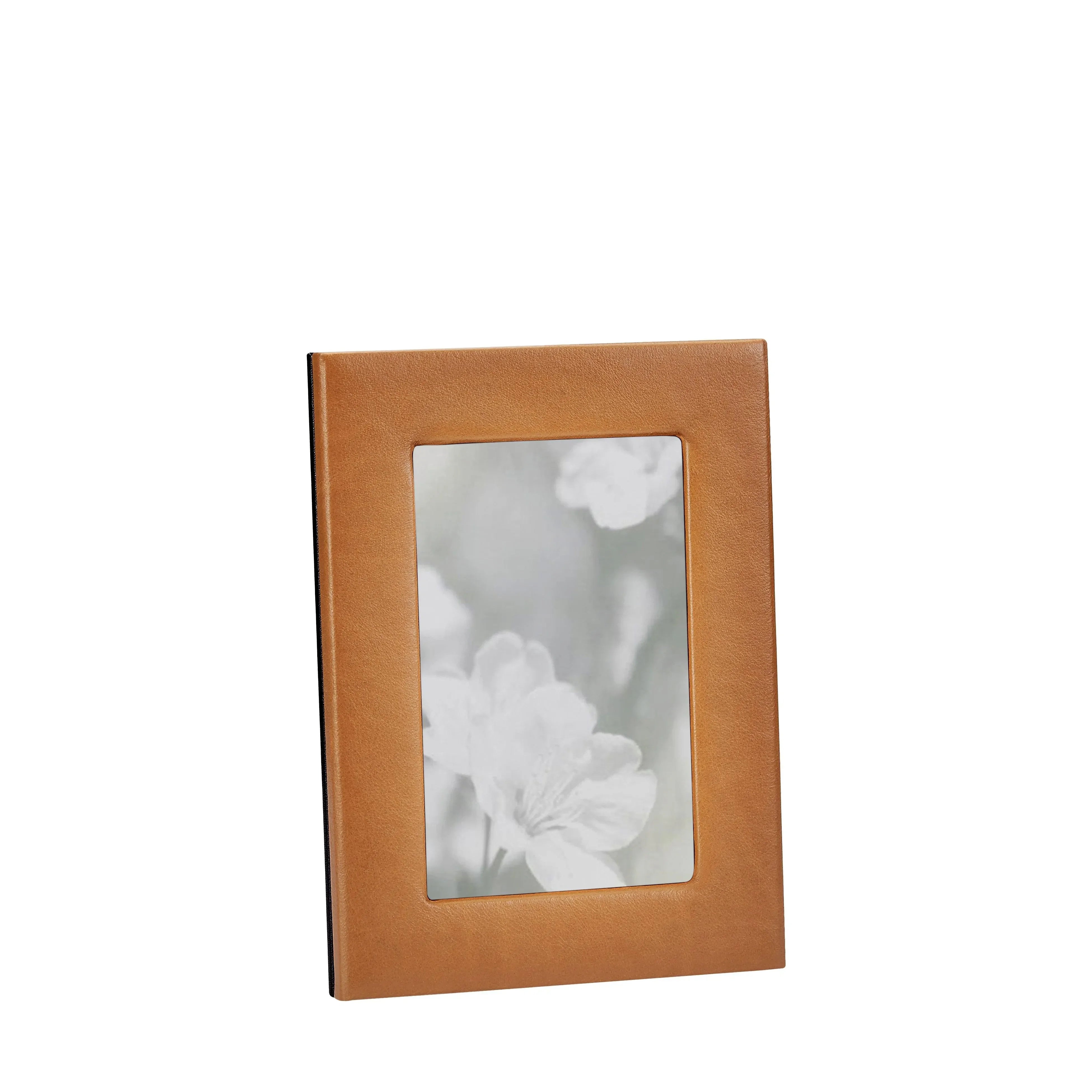 Traditional Full-grain Leather Frame in Tan - The Mayfair Hall
