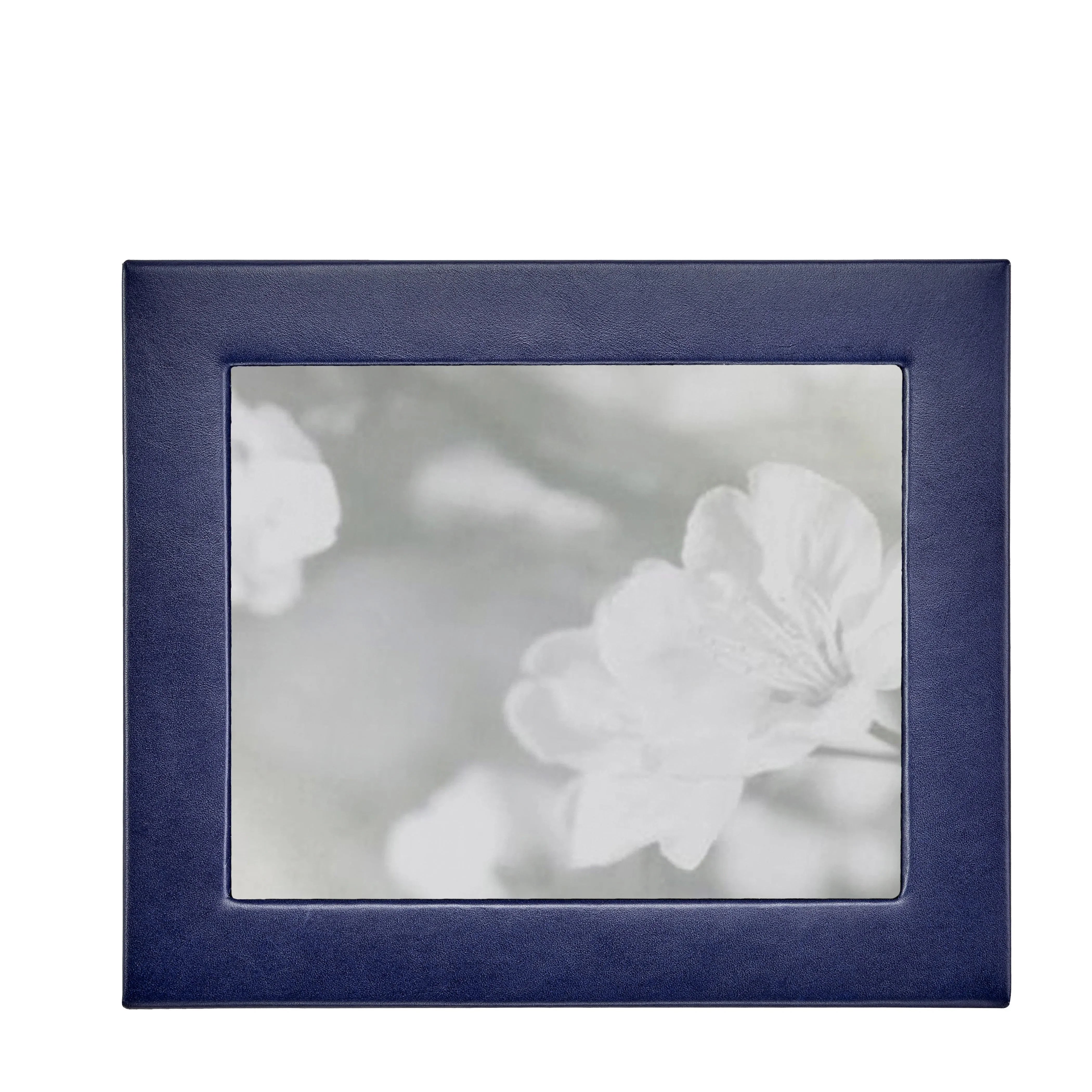 Traditional Full-grain Leather Picture Frame in Blue - The Mayfair Hall