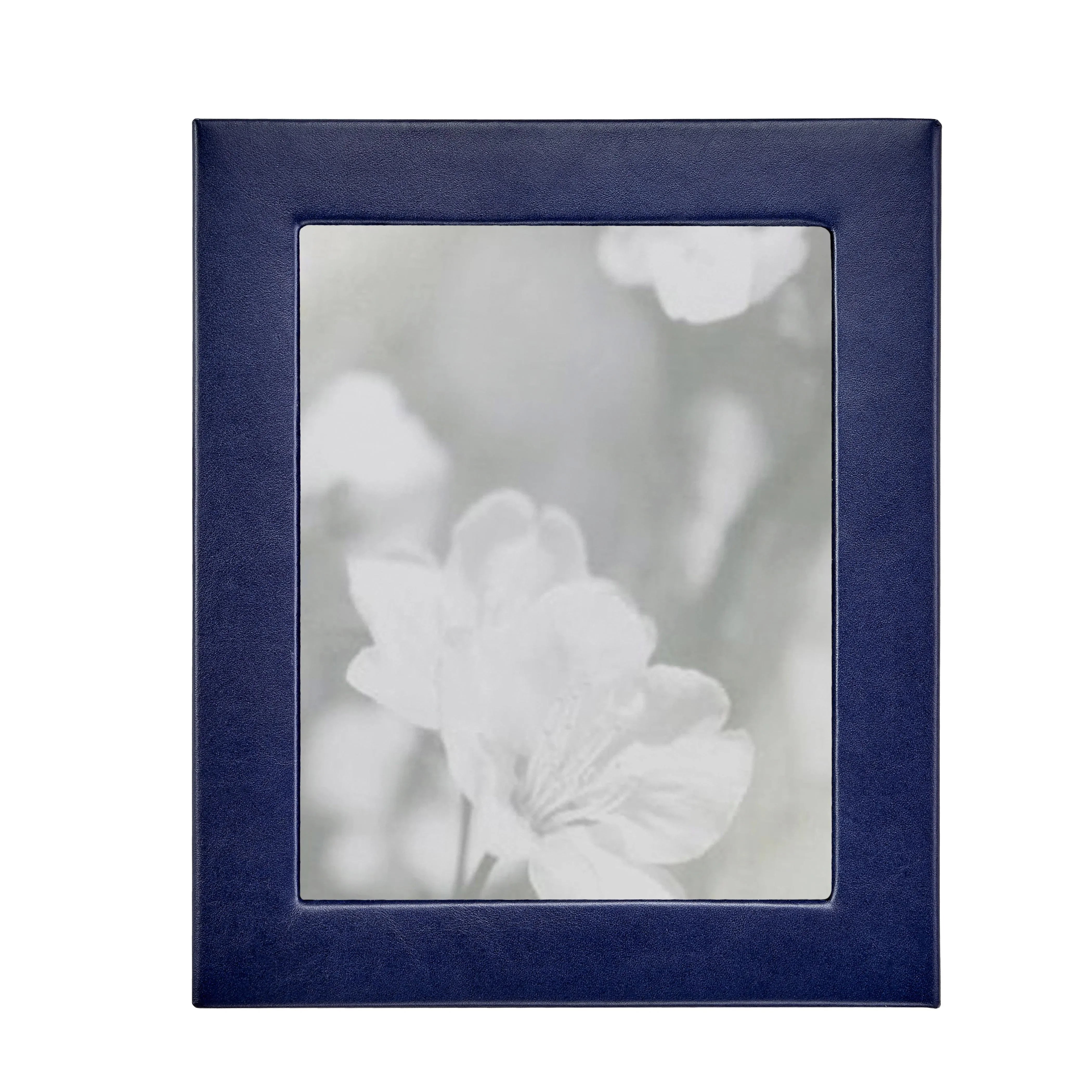 Traditional Full-grain Leather Picture Frame in Blue - The Mayfair Hall