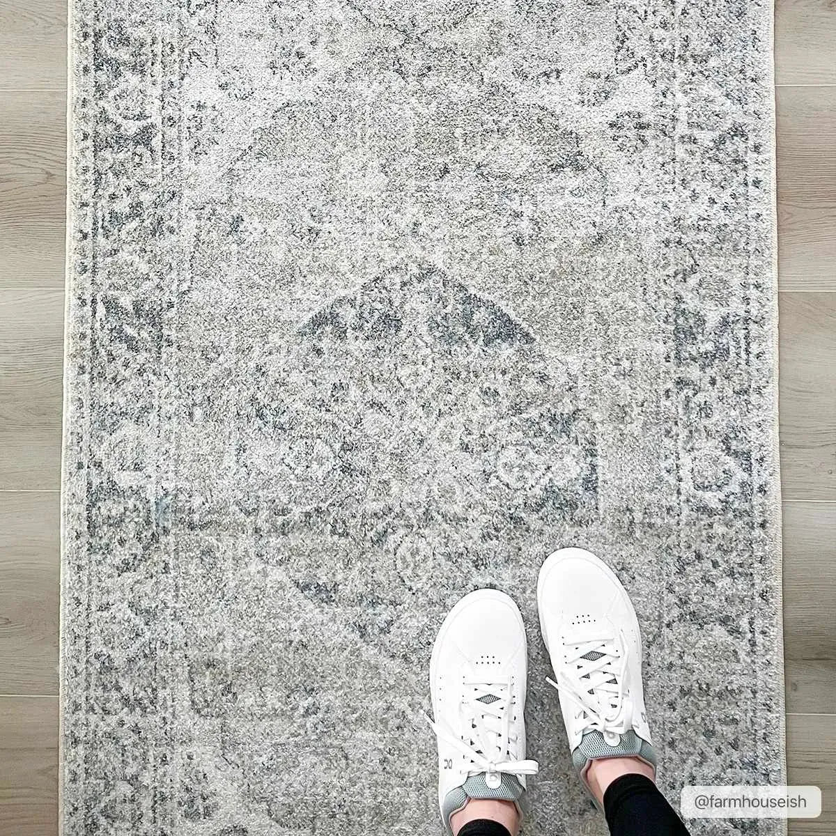 Rudo Blue Washable Area Rug - The Mayfair Hall