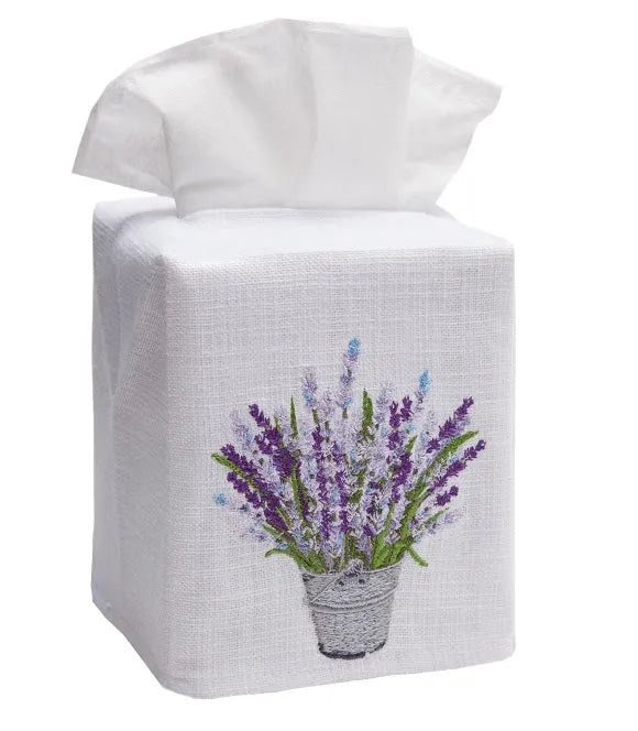 Tissue Box Cover, Lavender Bucket (Lavender) - The Mayfair Hall