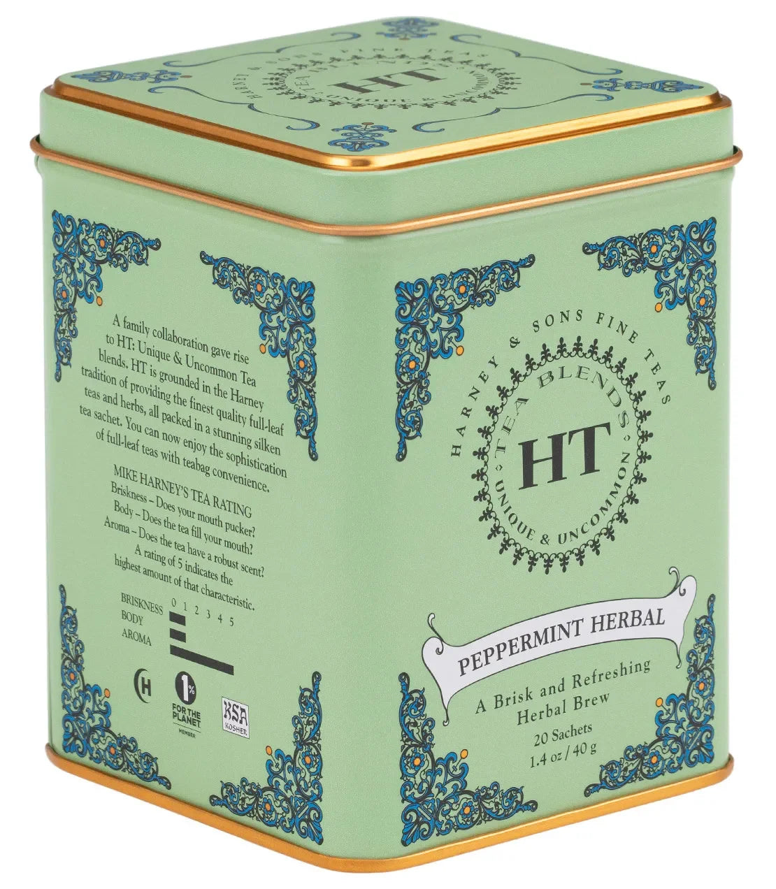 Peppermint Herbal, HT Tin of 20 Sachets - The Mayfair Hall