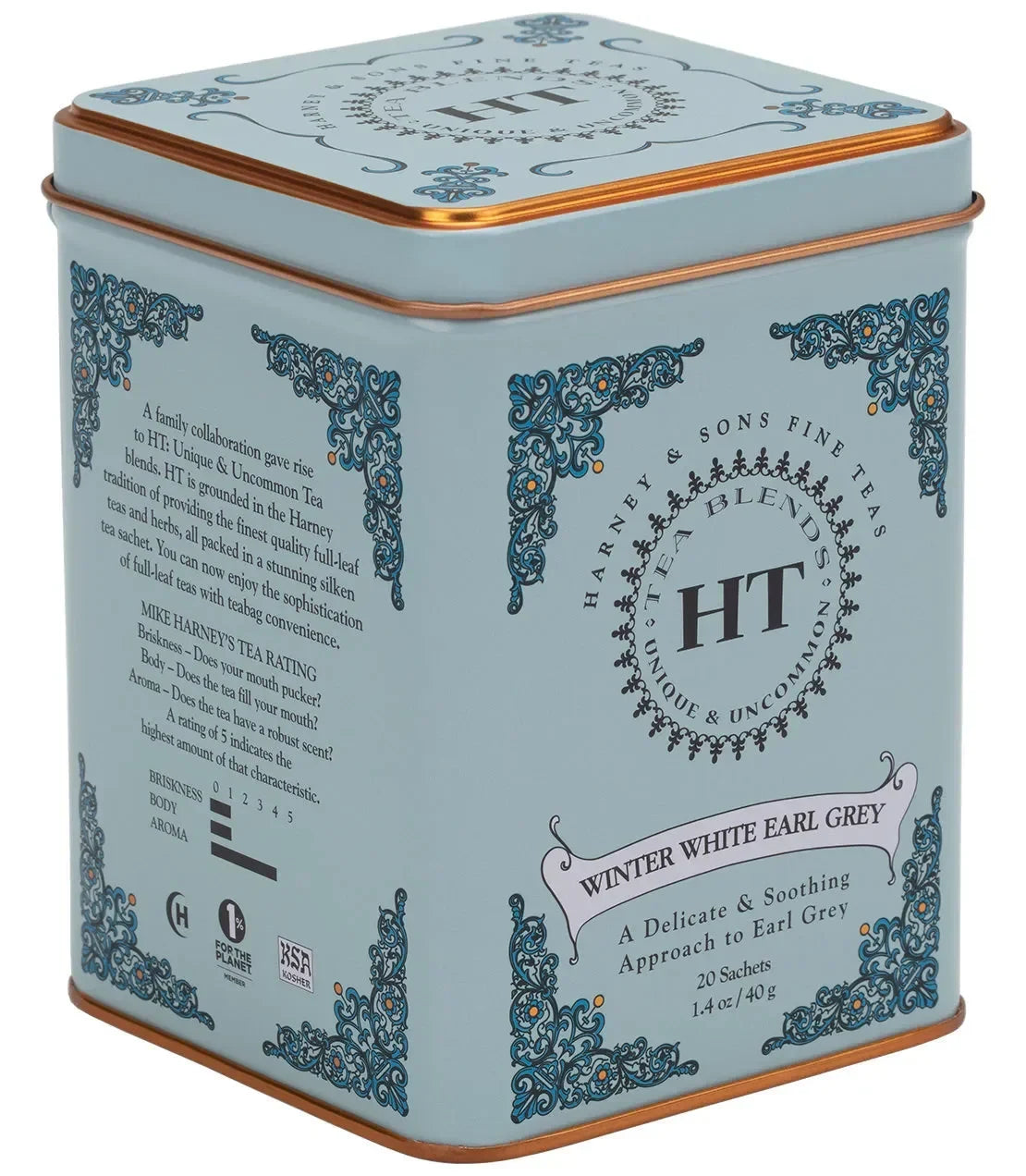 Winter White Earl Grey, HT Tin of 20 Sachets - The Mayfair Hall