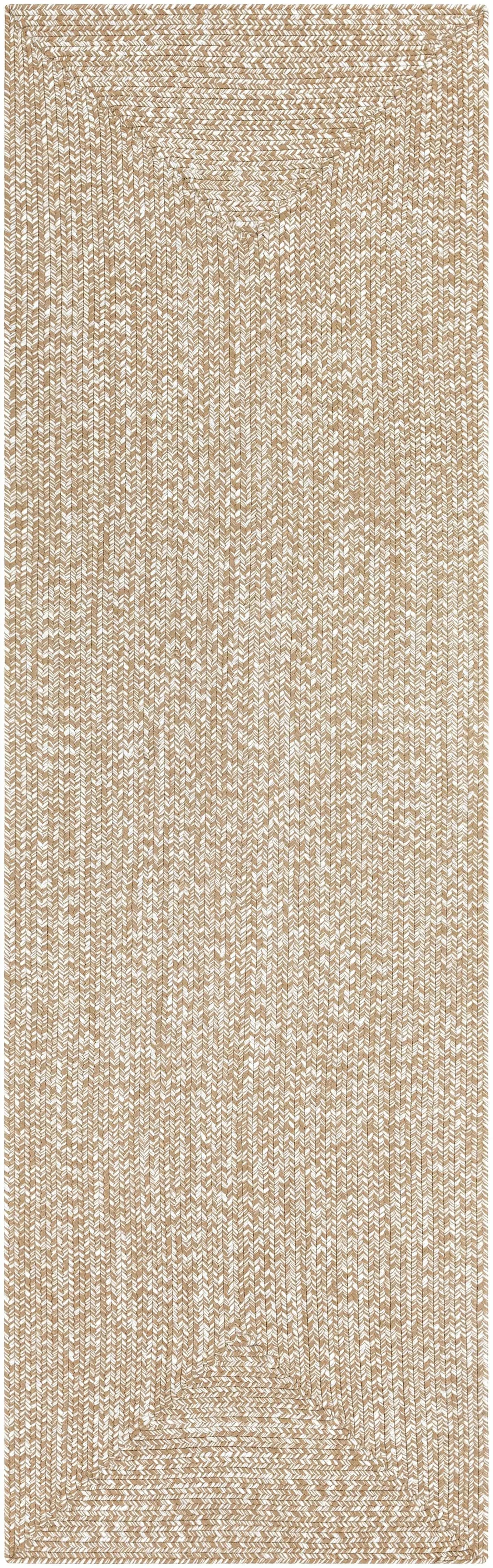 Cream Braided Faux Jute Rug - The Mayfair Hall