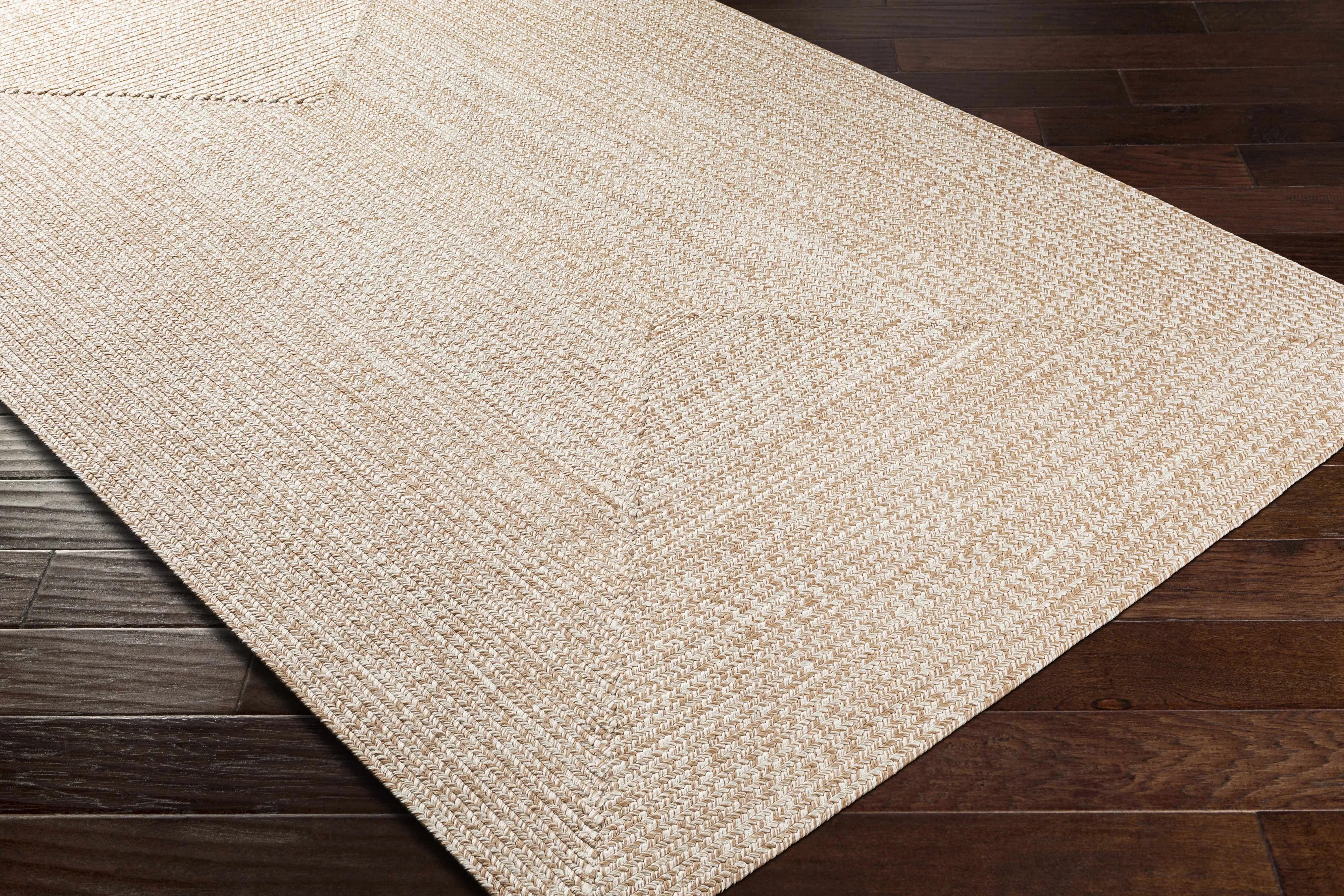 Cream Braided Faux Jute Rug - The Mayfair Hall