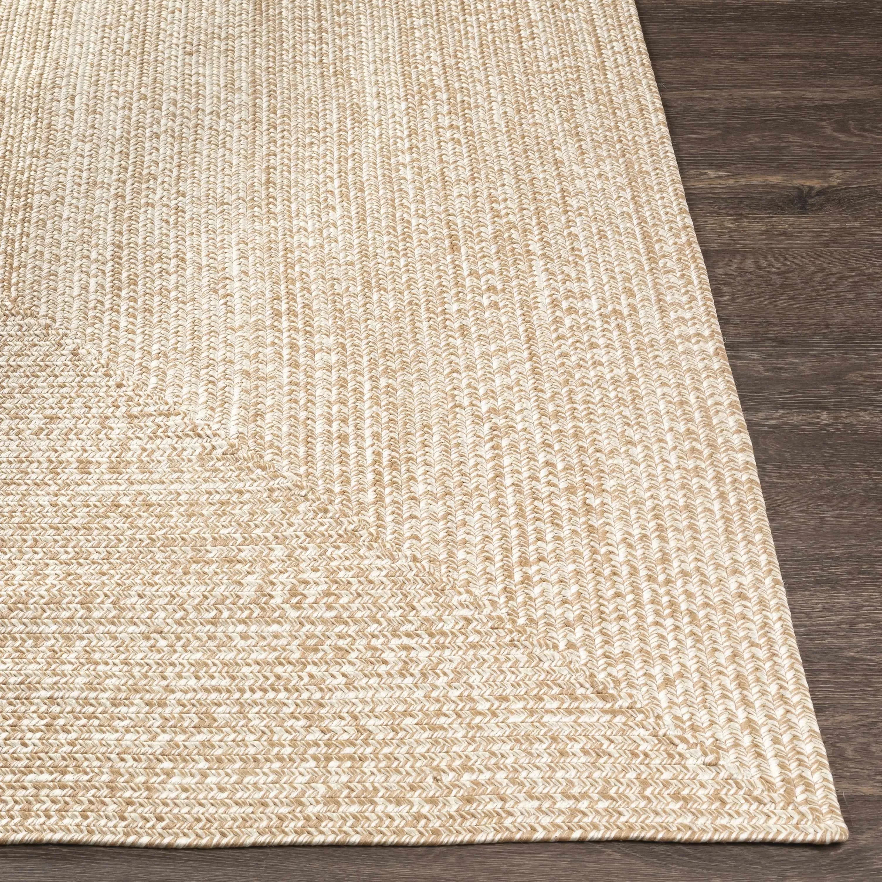 Cream Braided Faux Jute Rug - The Mayfair Hall