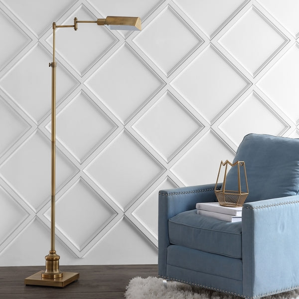 Briggs Floor Lamp in Brass Gold