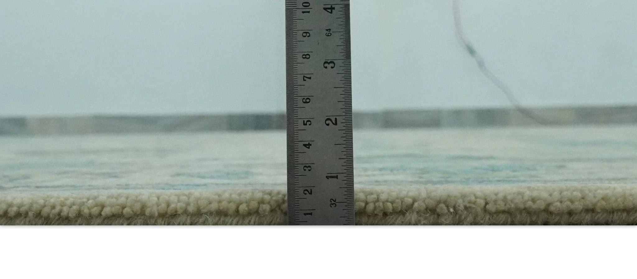 Floral Beige, Gray, Blue and Green Oriental Oushak Hand Tufted Custom Made wool Area rug - The Rug Decor